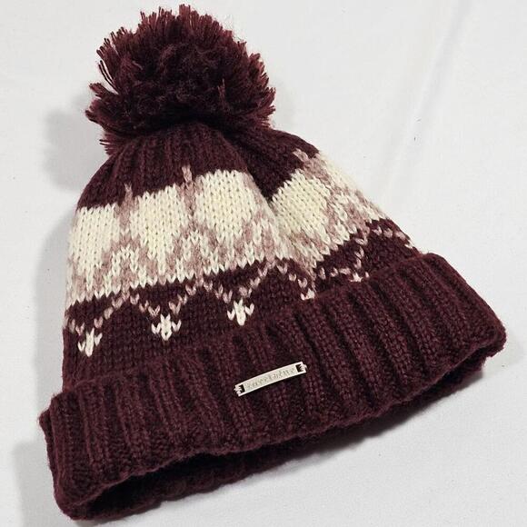 Turtle Fur Pom Pom Fleece Lined Knit Beanie Women’s One Size - Picture 2 of 6